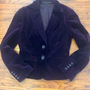 Express velvet blazer jacket